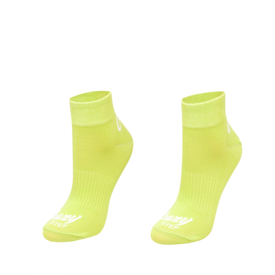Športové členkové ponožky zelené/lime 